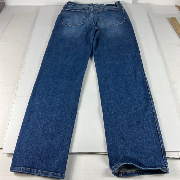 Re/Done Jeans Womens 31x31* 90s High Rise Loose Straight Jetty Blue Denim Tag 30 - Picture 10 of 16